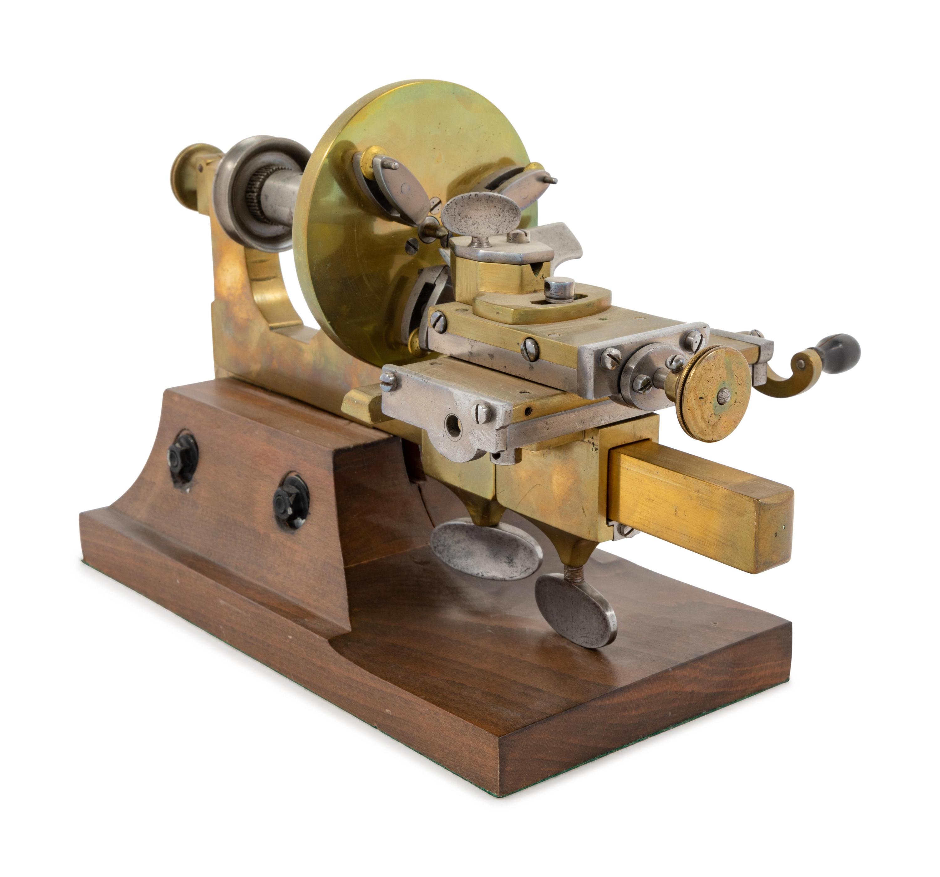 A Brass and Steel Watch Maker's Lathe — Late 19th/Early 20th Century
