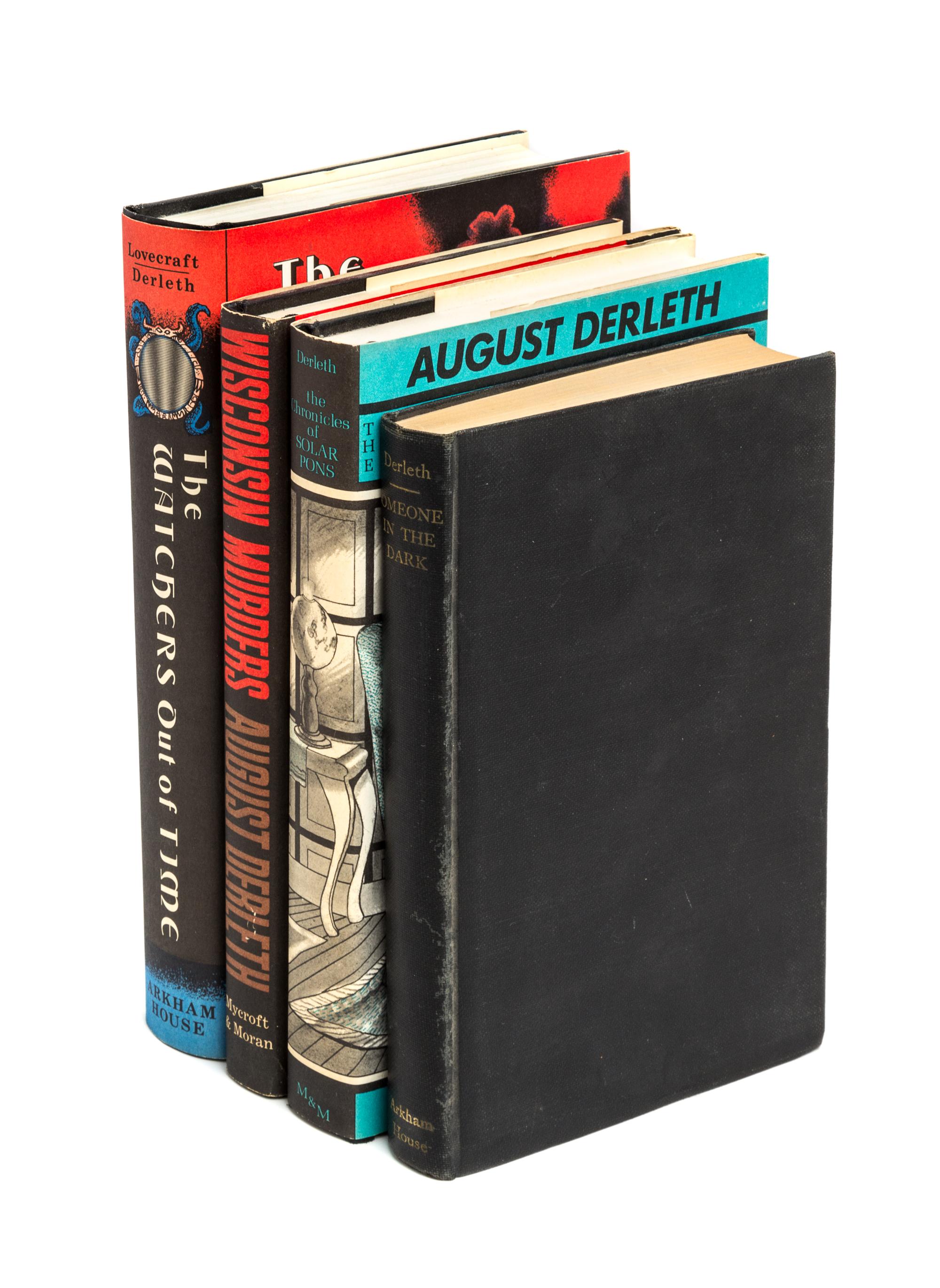 DERLETH, AUGUST. Someone in the Dark. Arkham House, 1941. With 3 others, including one signed.