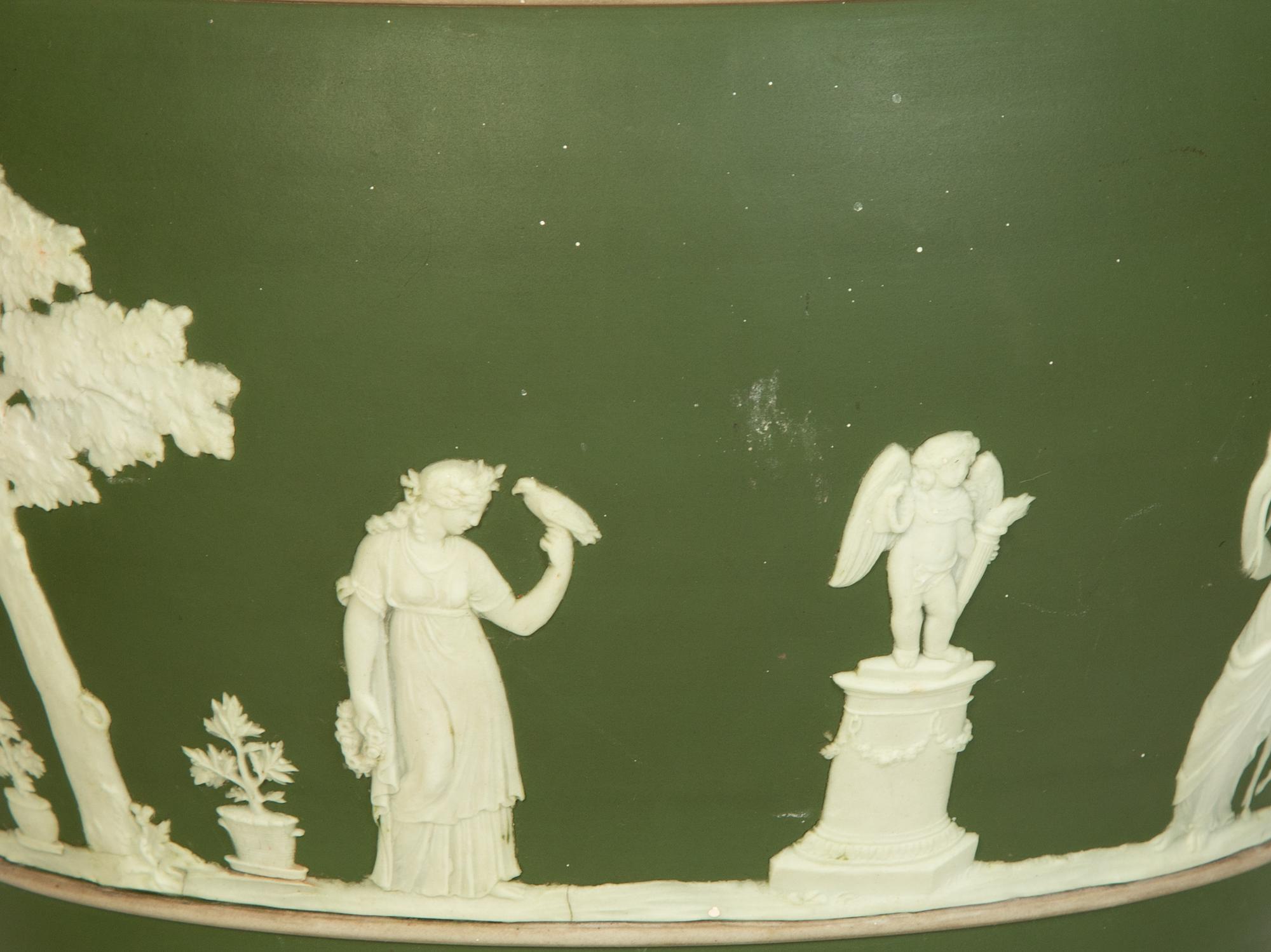 A Group of Five Porcelain Jardinières or Cache Pots
