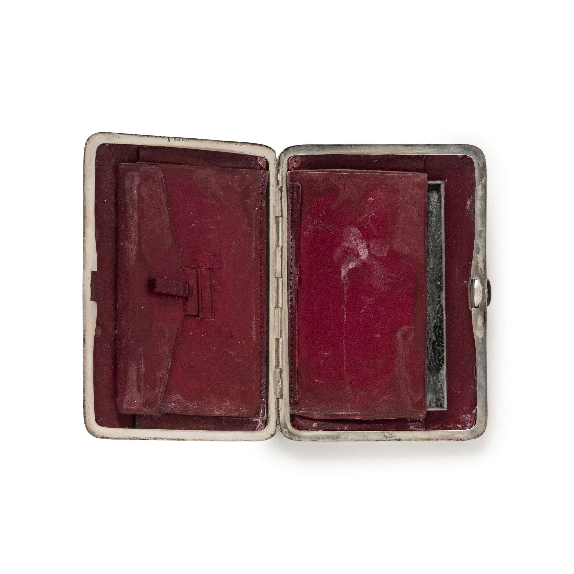 CARTIER, STERLING SILVER CIGARETTE CASE AND WALLET