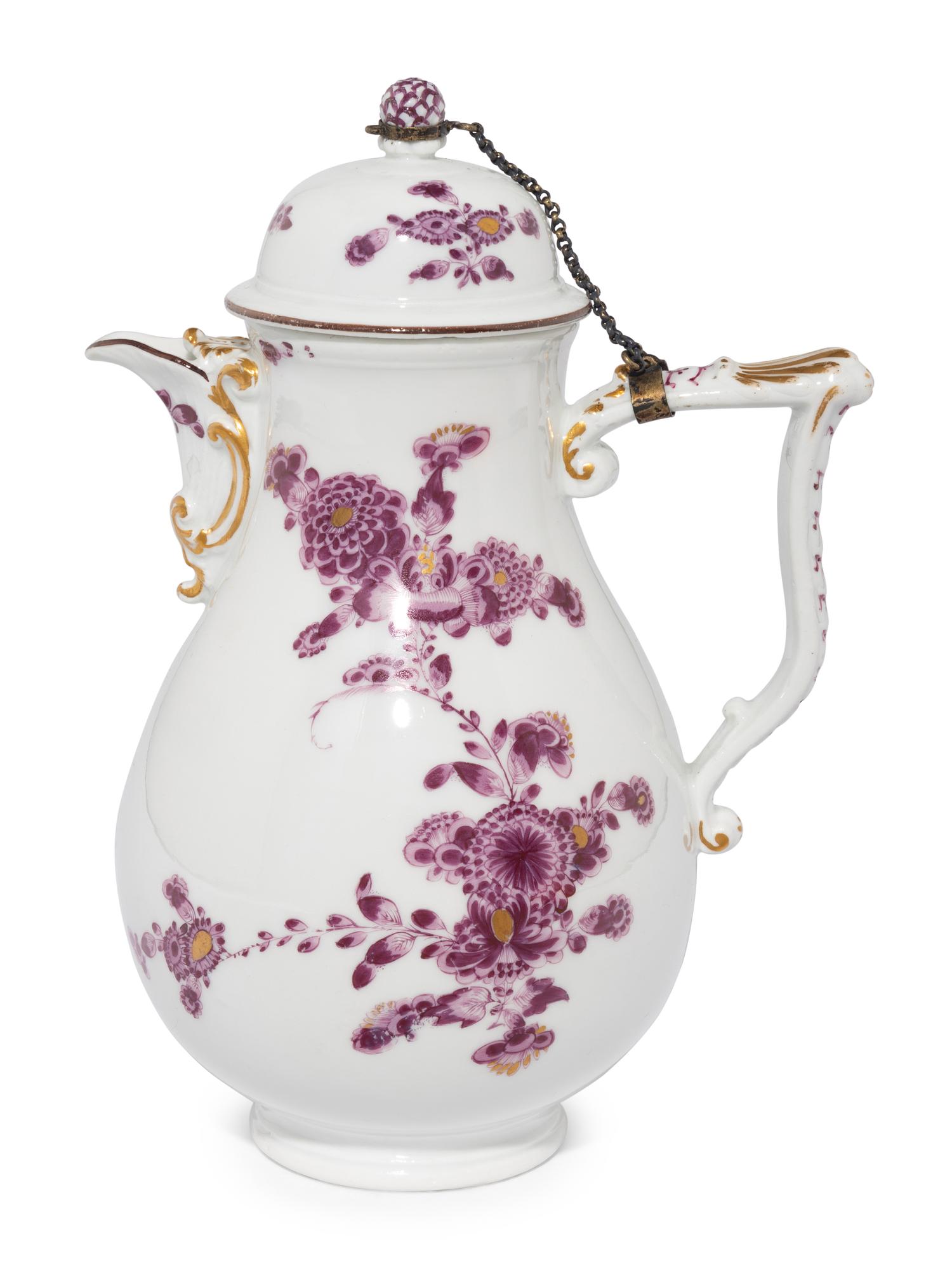 A Meissen Porcelain Chocolate Pot