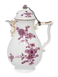A Meissen Porcelain Chocolate Pot