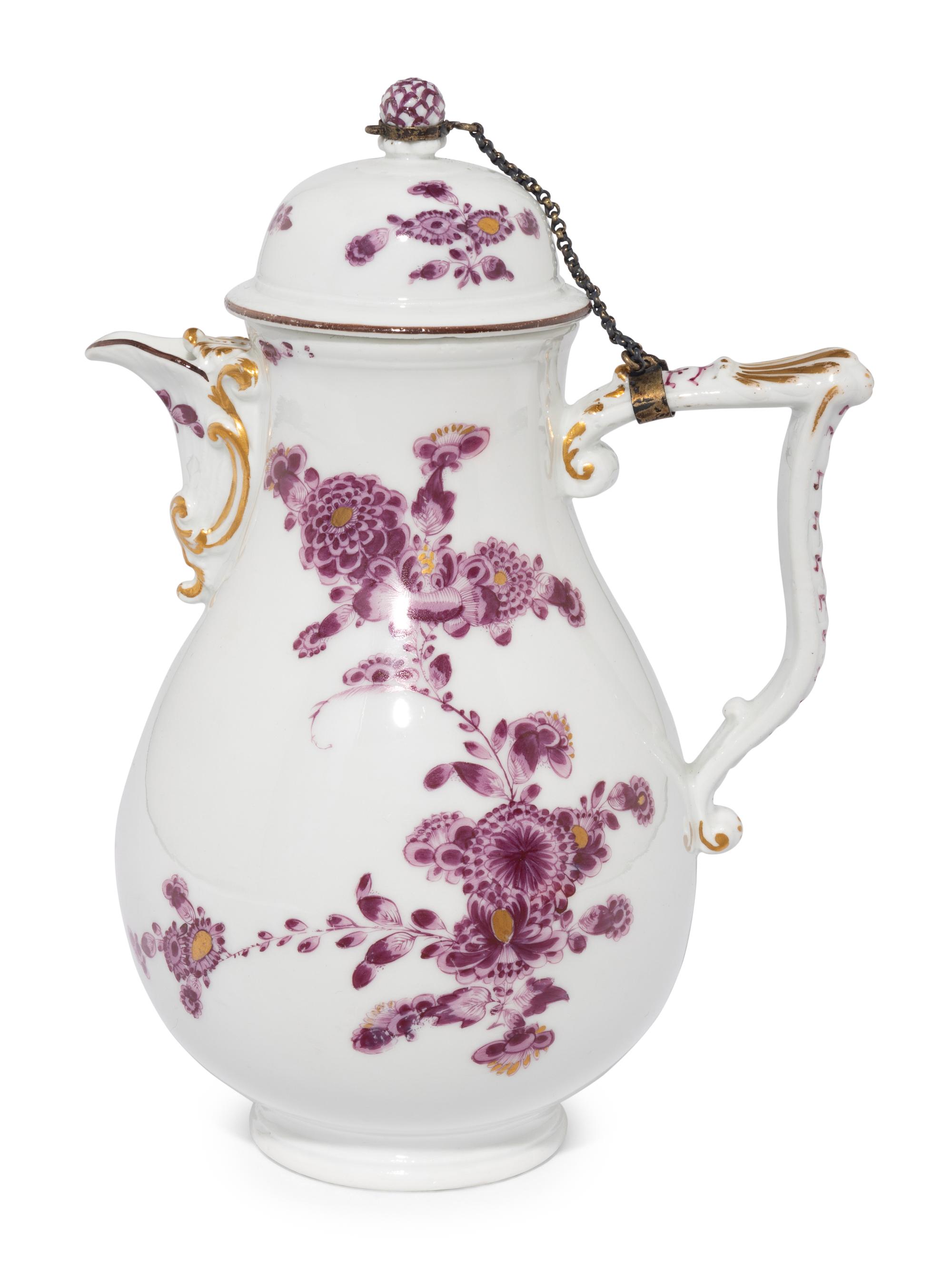 A Meissen Porcelain Chocolate Pot