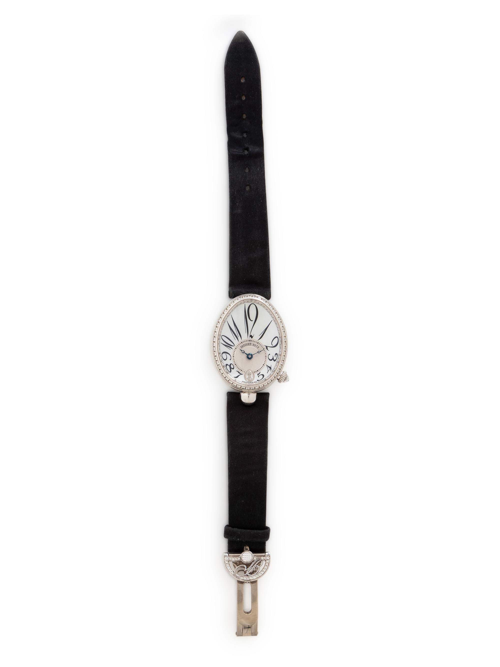 BREGUET, REF. 8918 18K WHITE GOLD AND DIAMOND 'REINE DE NAPLES' WATCH WITH BREGUET DEPLOYANT BUCKLE