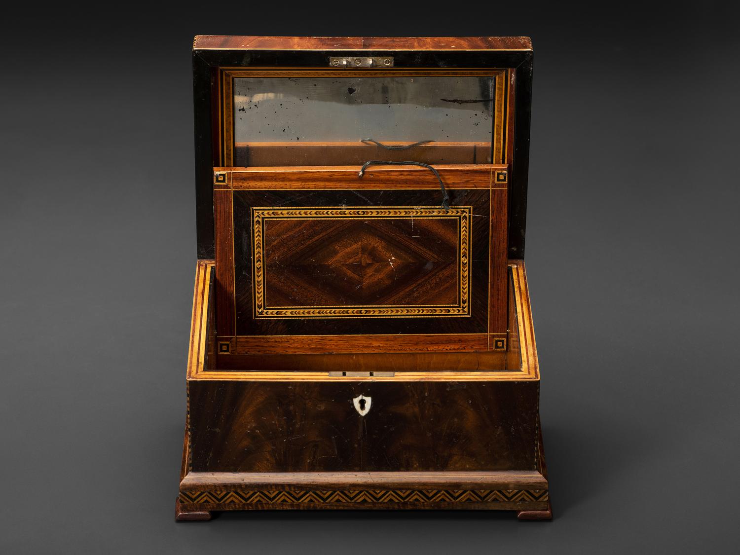 A New York Marquetry Award Sewing or Jewelry Box