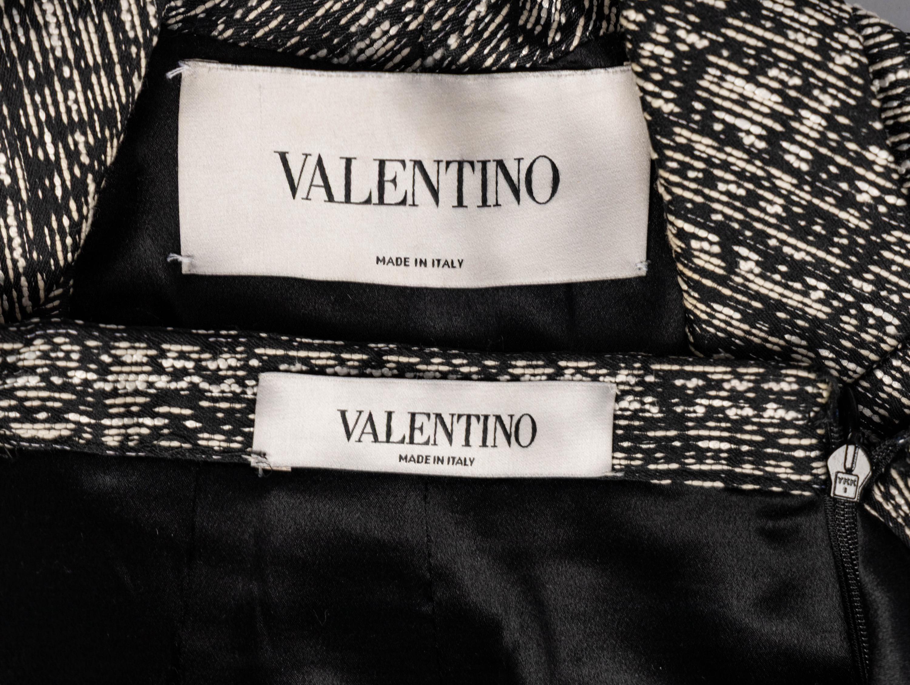 Valentino, Bouclé Tweed Skirt Suit