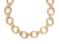 KATY BRISCOE, YELLOW GOLD AND DIAMOND NECKLACE