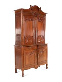 A French Provincial Oak Buffet à Deux Corps