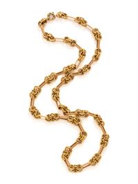BICOLOR GOLD LINK NECKLACE