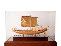 A Cased Model of Queen Hatshepsut Ship