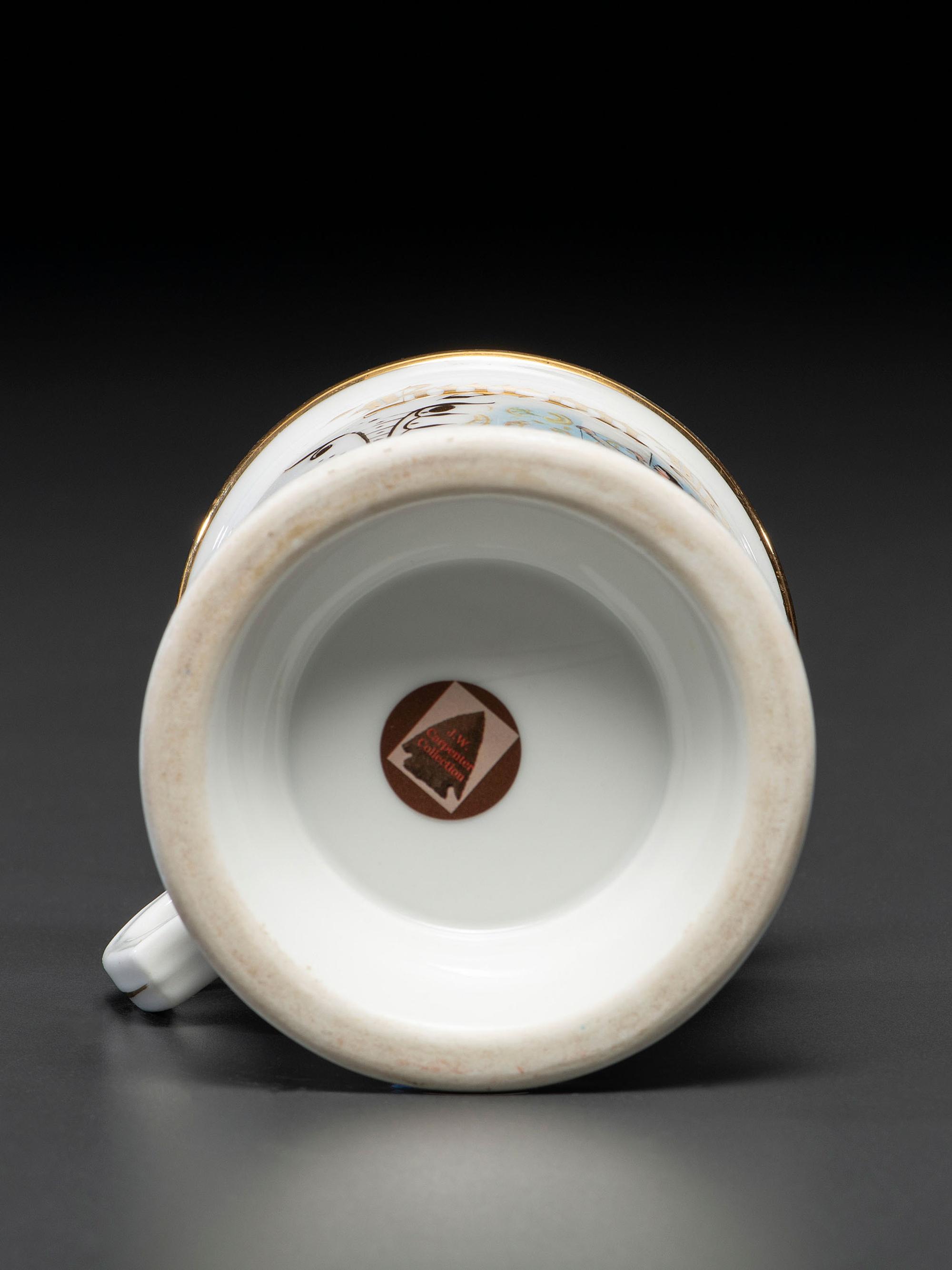 A Wallpaper Hanger's Porcelain Occupational Shaving Mug