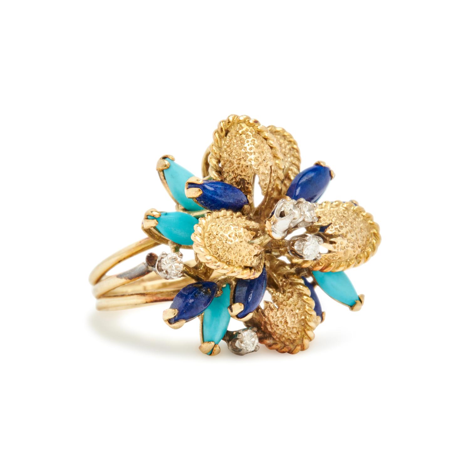 COLLECTION OF YELLOW GOLD AND GEMSTONE RINGS