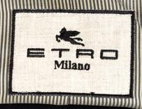 An Etro Black and White Tweed Coat and Skirt Ensemble Jacket size 42; Skirt size 44.
