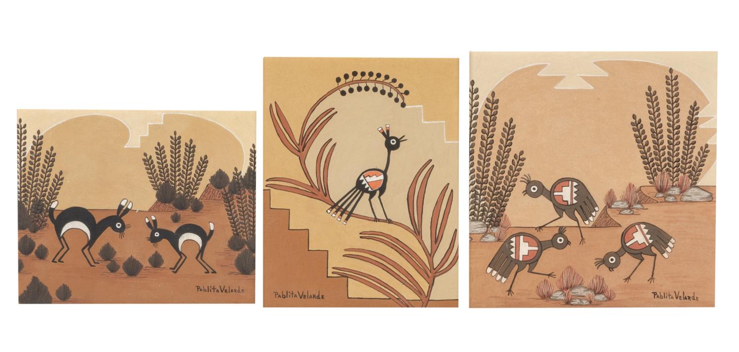 Pablita Velarde Largest 10 x 10 inches — (American, 1918-2006)