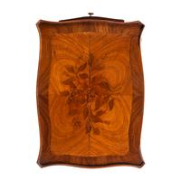 A Louis XV Gilt Bronze Mounted Kingwood, Tulipwood and Floral Marquetry Occasional Table