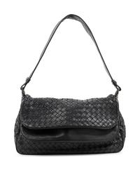 A Bottega Veneta Black Intrecciato Bag