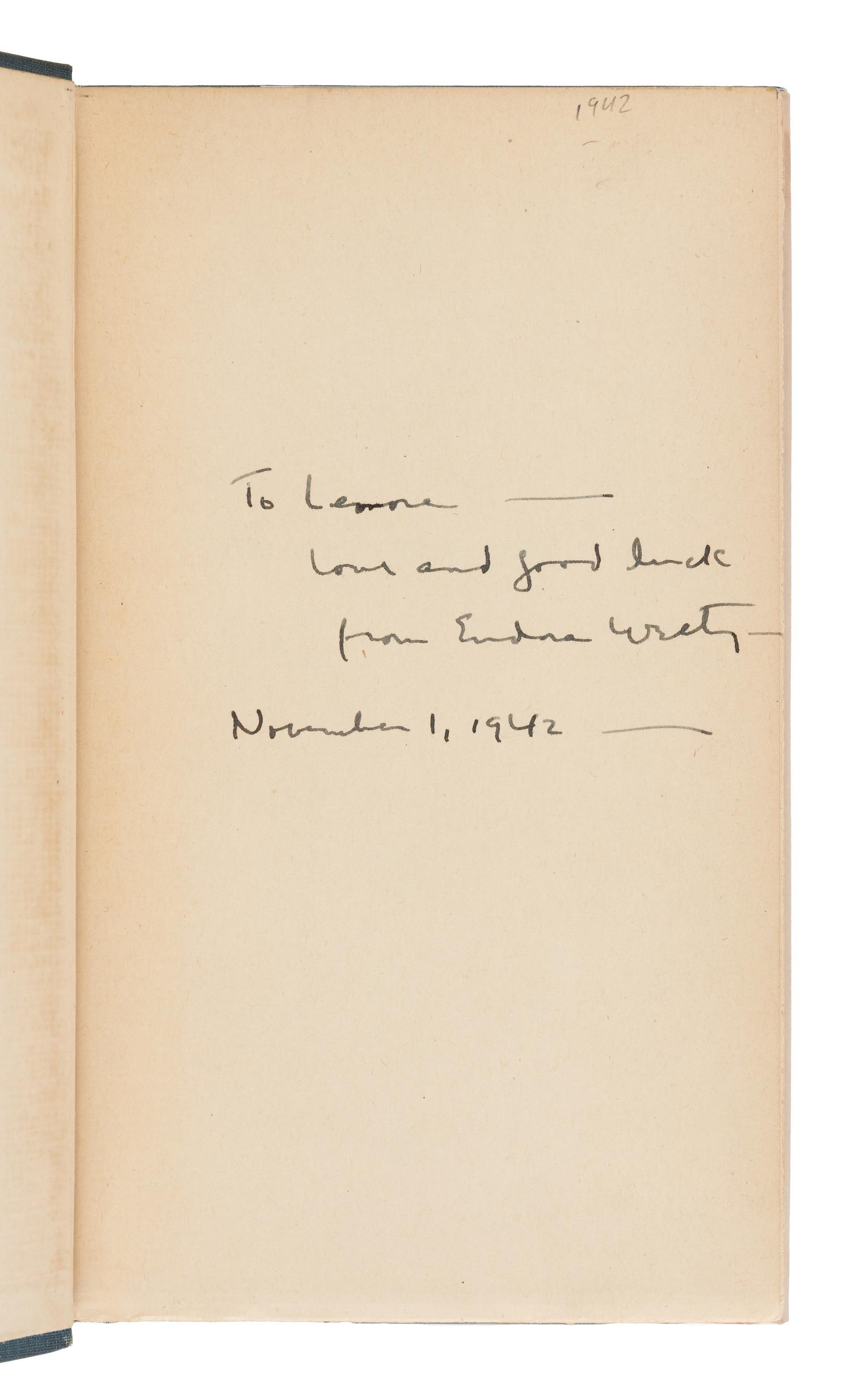 WELTY, Eudora (1909-2001). The Robber Bridegroom . Garden City: Doubleday, Doran & Company, Inc., 1942.