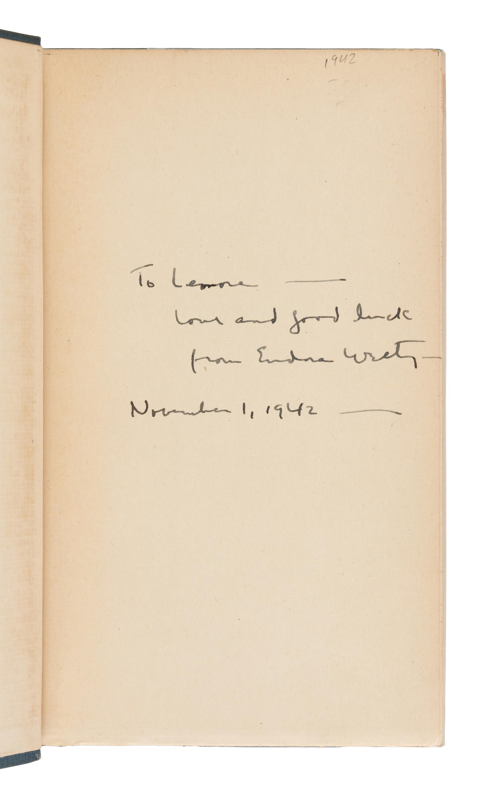 WELTY, Eudora (1909-2001). The Robber Bridegroom . Garden City: Doubleday, Doran & Company, Inc., 1942.
