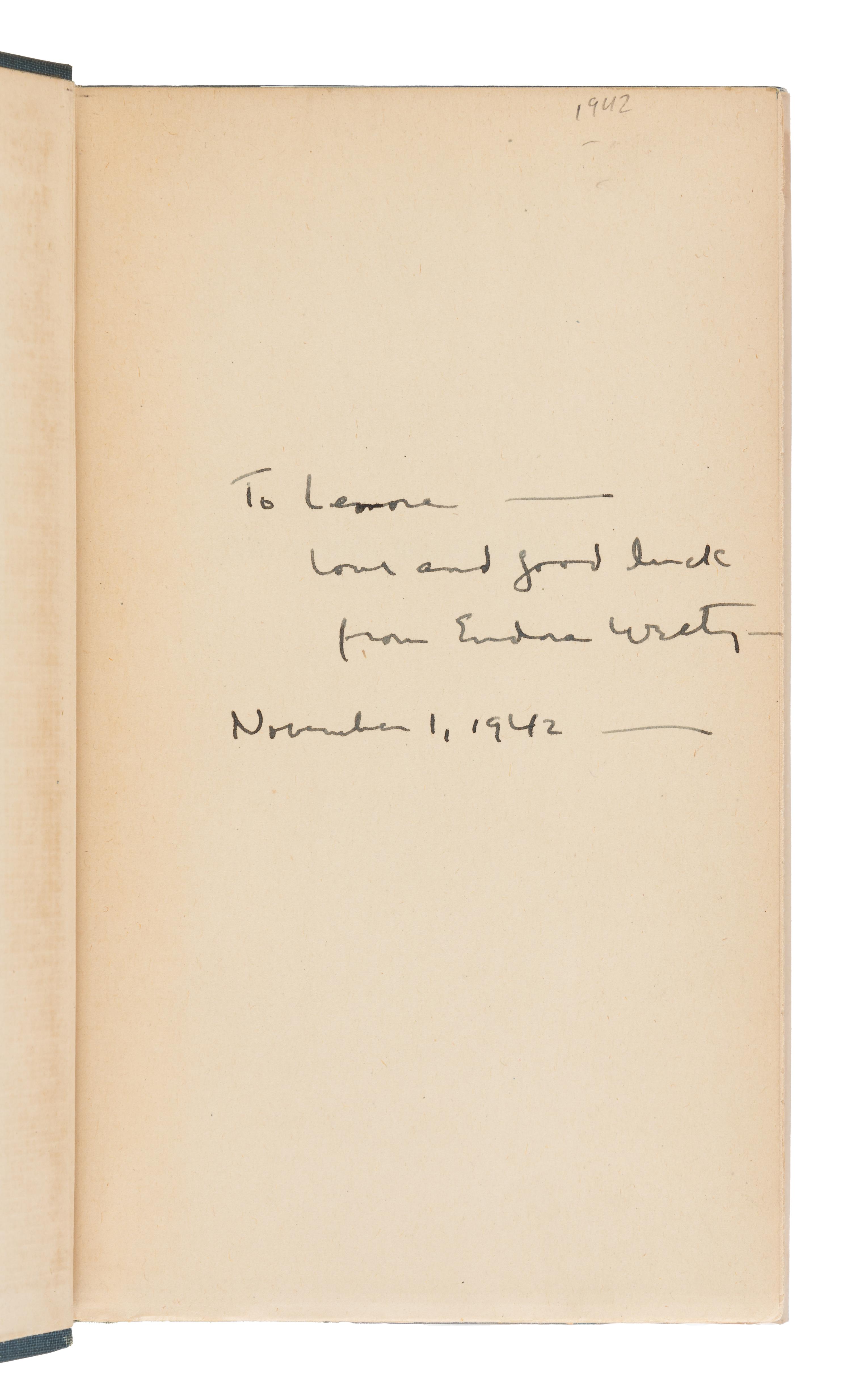WELTY, Eudora (1909-2001). The Robber Bridegroom . Garden City: Doubleday, Doran & Company, Inc., 1942.