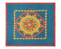 A Pieced Cotton "Mariner's Compass" Pattern Quilt