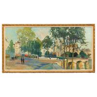 Constantin Kluge (French/Russian, 1912-2003) — Les Abords de Senlis (Le Pont de l'Archev ê ch é )