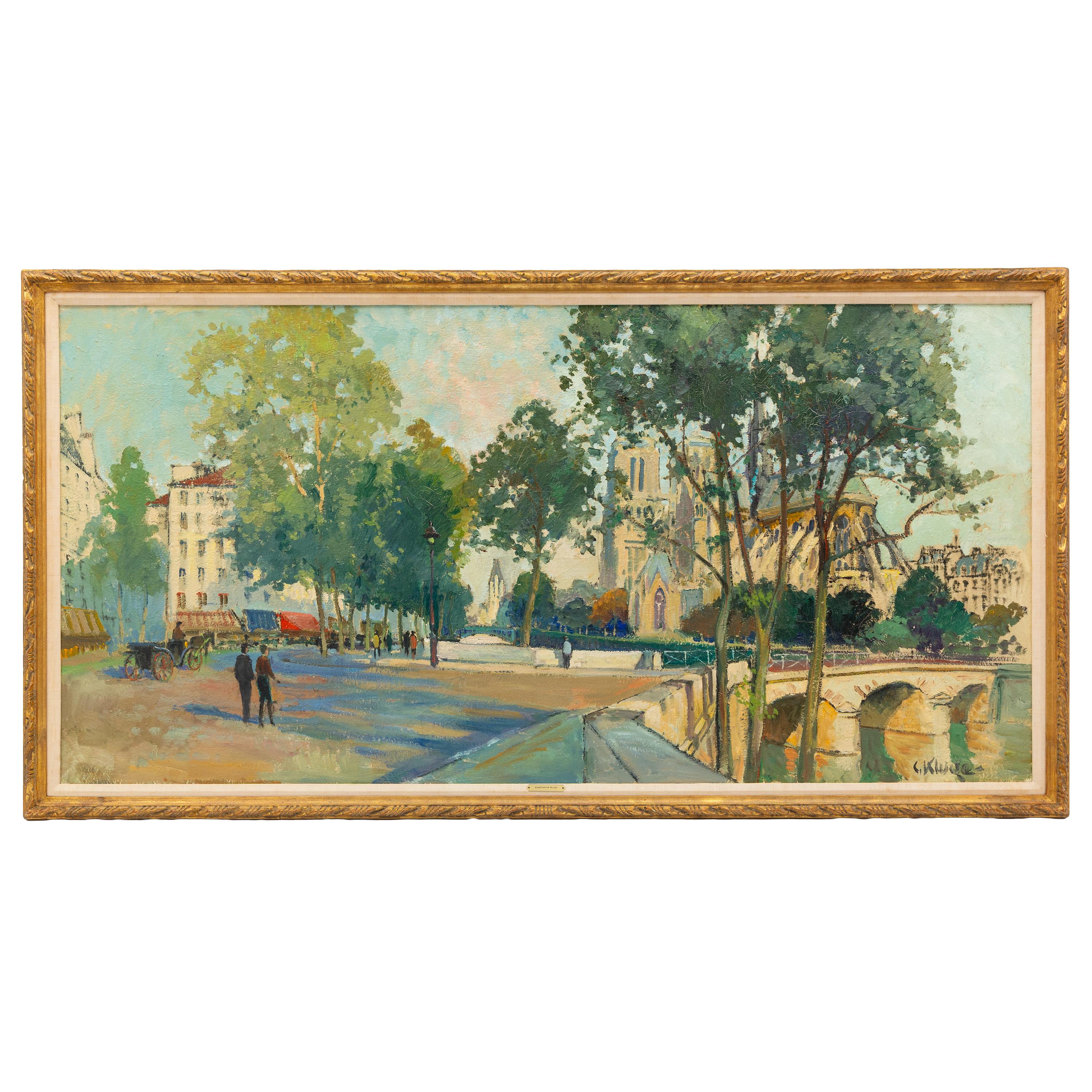 Constantin Kluge (French/Russian, 1912-2003) — Les Abords de Senlis (Le Pont de l'Archev ê ch é )
