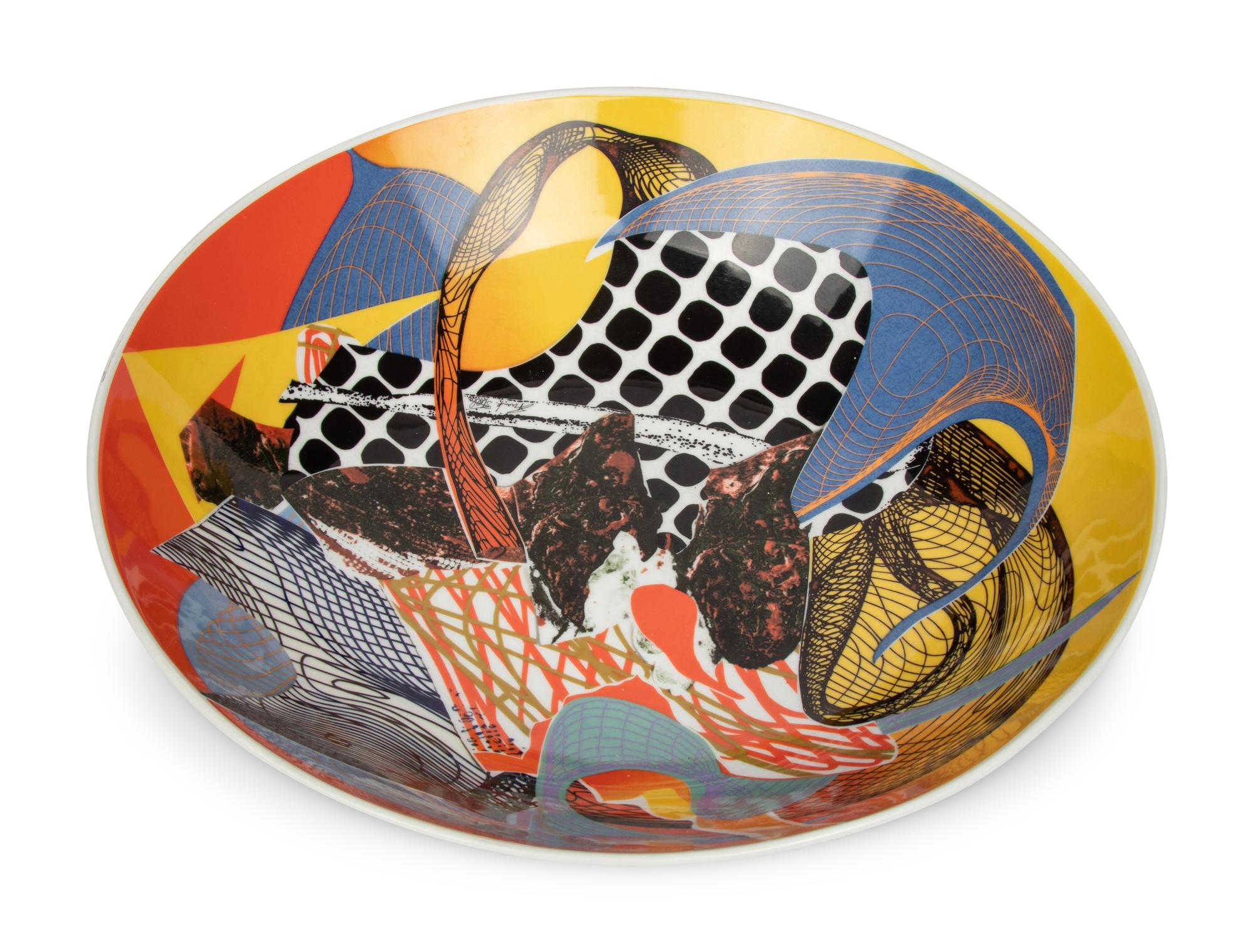 A Frank Stella for Rosenthal Porcelain Bowl