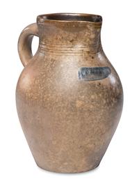 An E. H. Merrill Stoneware Pitcher