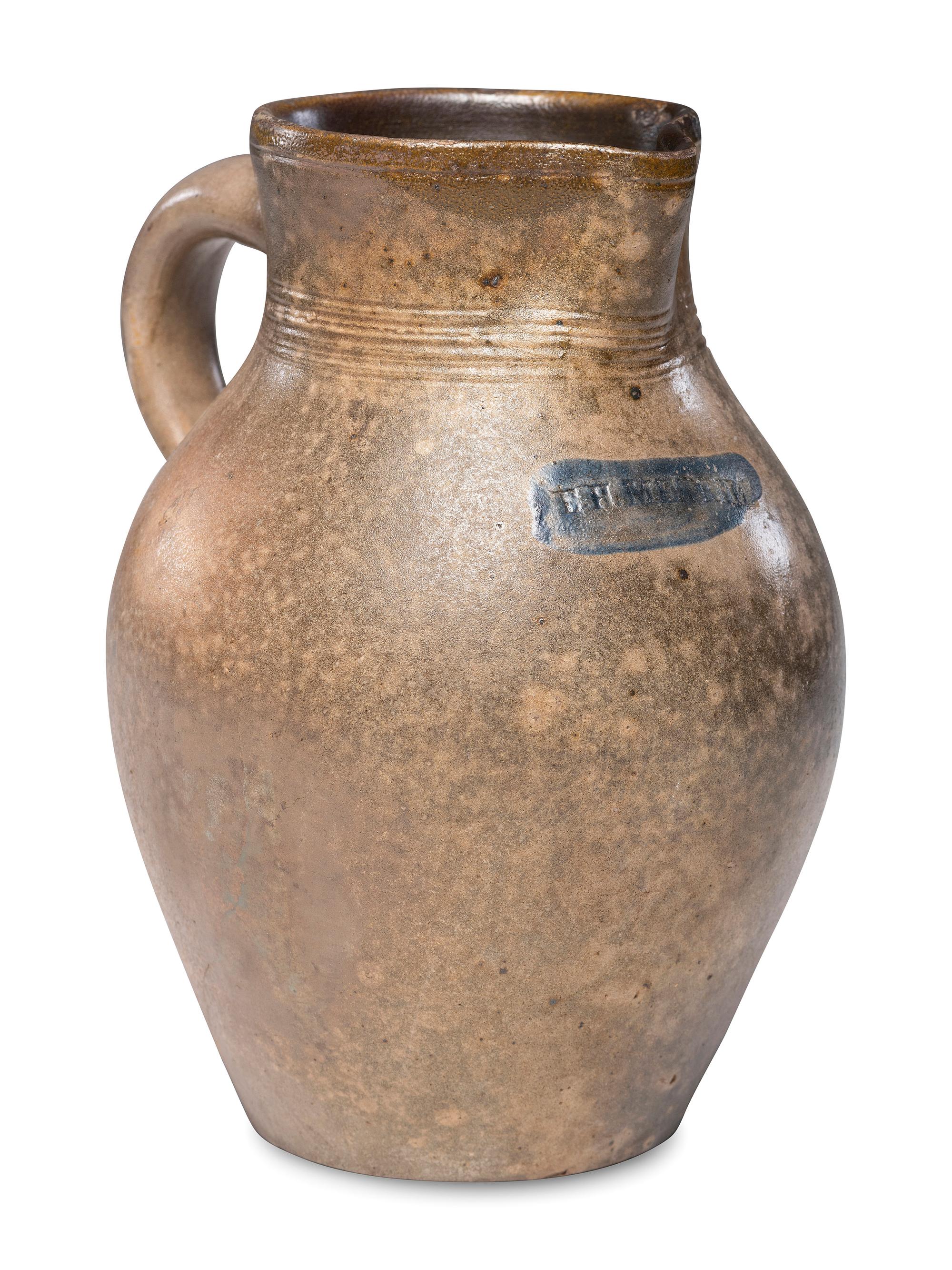 An E. H. Merrill Stoneware Pitcher