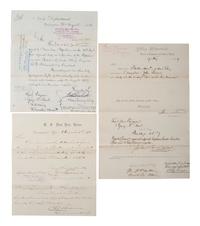 [CIVIL WAR] -- [NAVY]. US Navy signatures. [With:] Benjamin Butler ALS to Admiral Farragut.