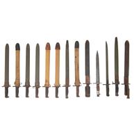 Lot of 13 WWI-era U.S. Bayonets: Including Winchester M1917, and Nine M1905 Bayonets