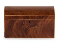 A Regency Mahogany Tea Caddy