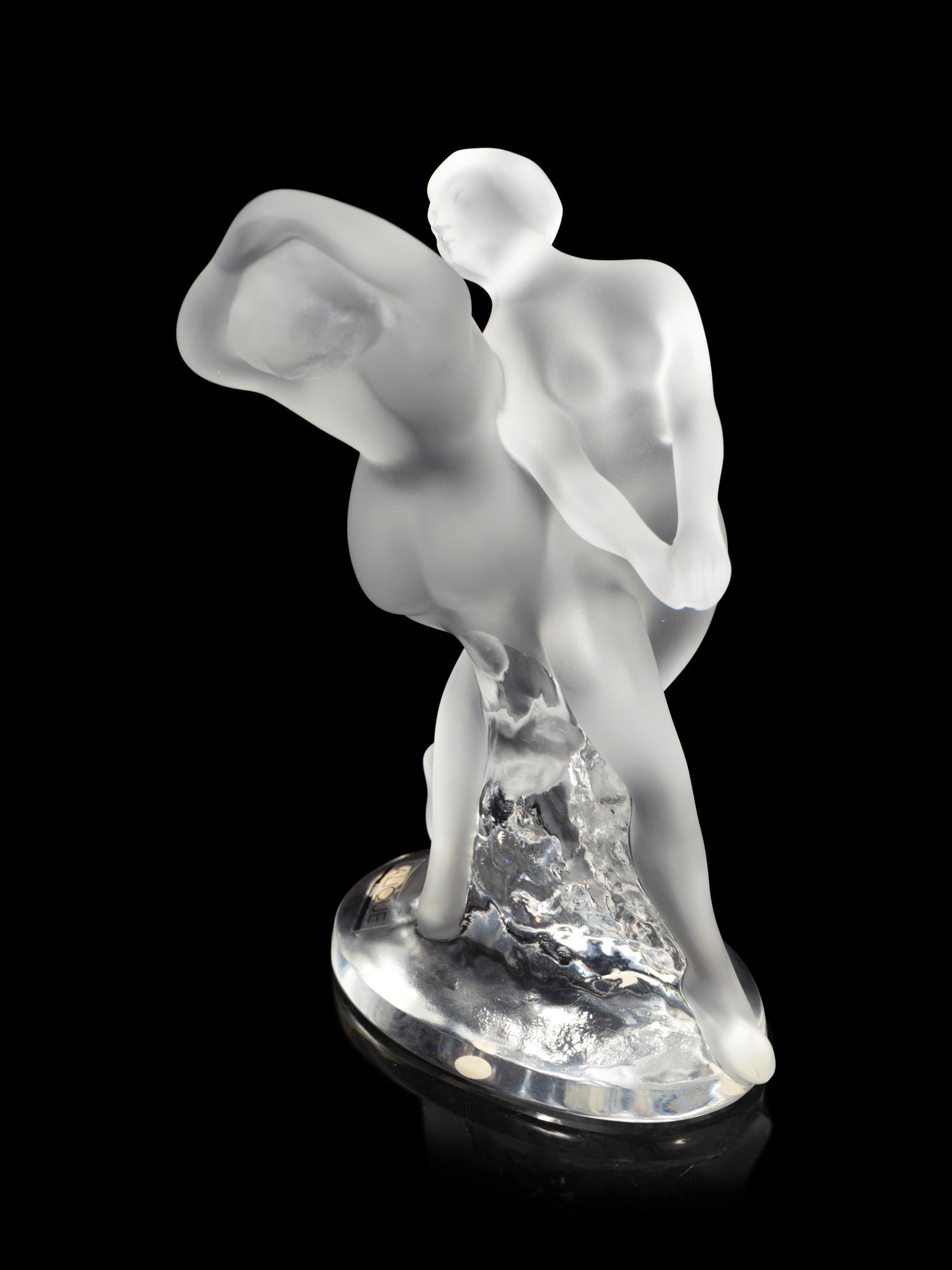A Lalique Deux Danseuses Figural Group