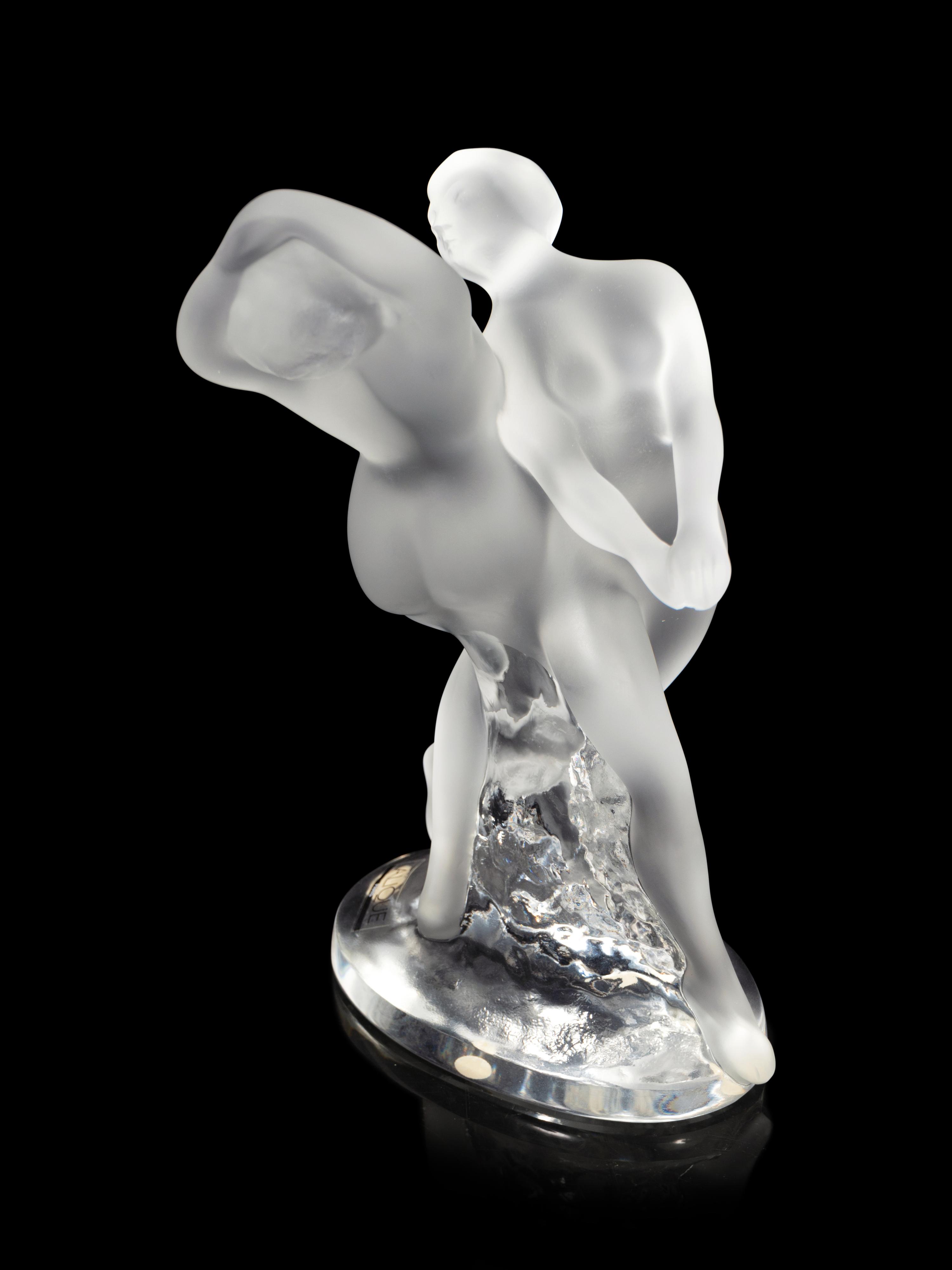 A Lalique Deux Danseuses Figural Group