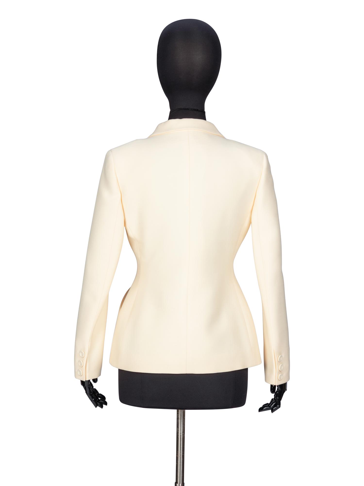 Christian Dior, Cream Tailored 'Bar' Jacket