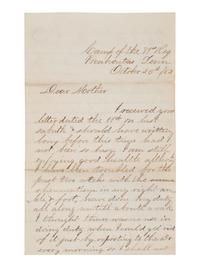 [CIVIL WAR]. Letter archive of Private Aubert E. Humiston, Co. K, 81st Ohio Volunteer Infantry regiment.