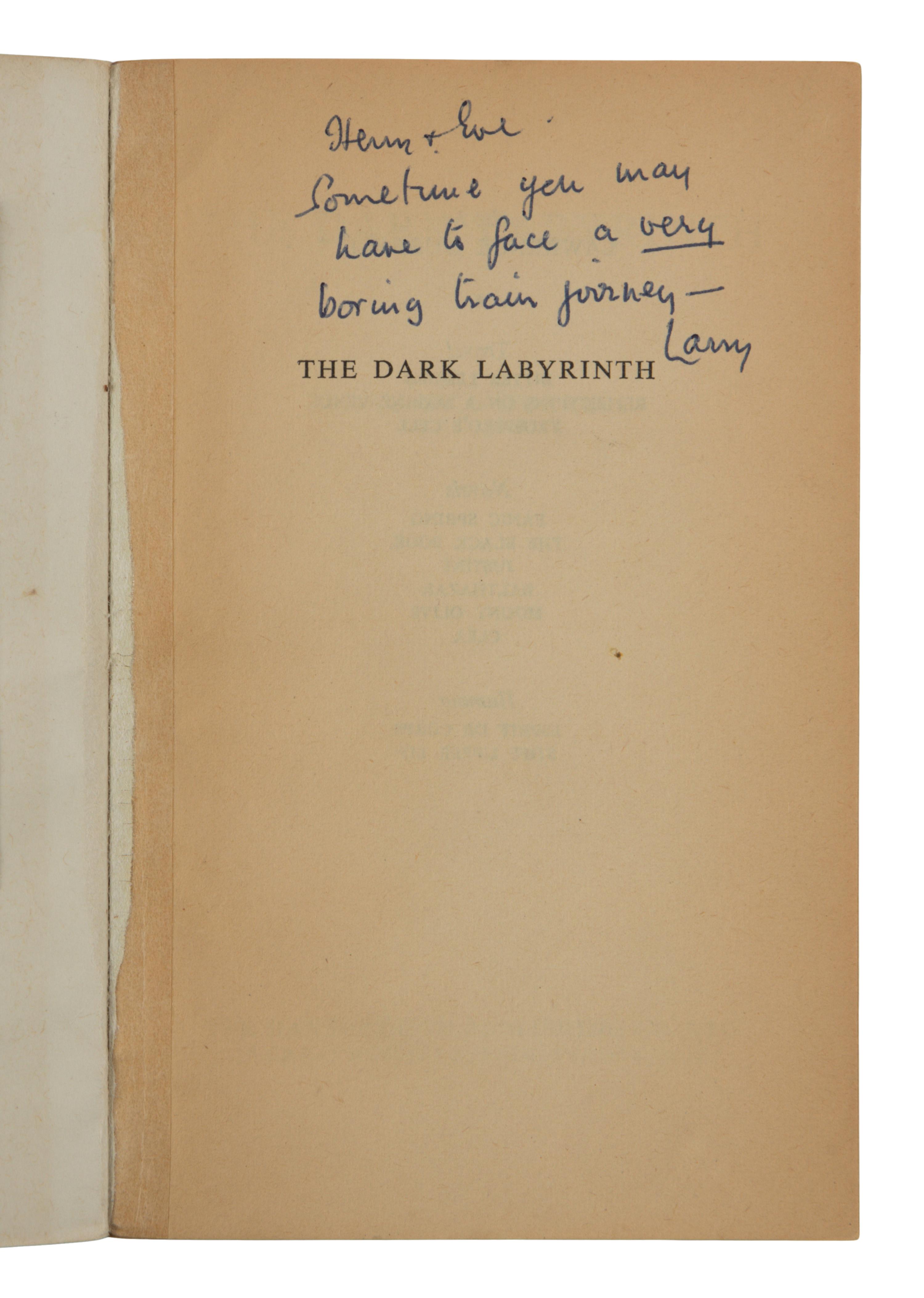 DURRELL, Lawrence (1912-1990). A group of 7 titles from Henry Miller's library, SEVERAL INSCRIBED BY DURRELL, comprising: