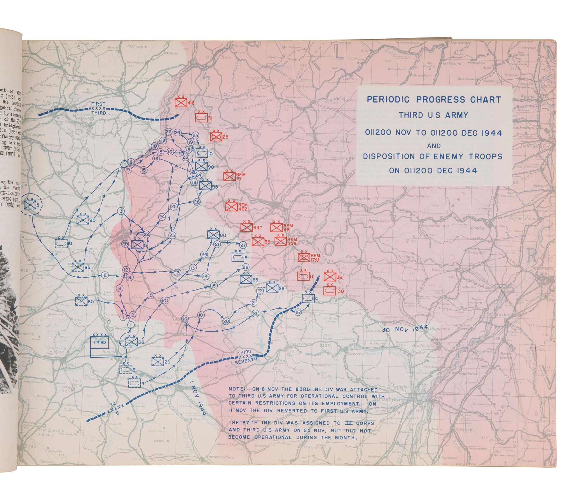 [WORLD WAR II]. After Action Report Third US Army 1 August 1944-9 May 1945. Vol. I. The Operations.