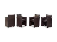 A Set of Eight Leather-Upholstered Armchairs (ETA #4)