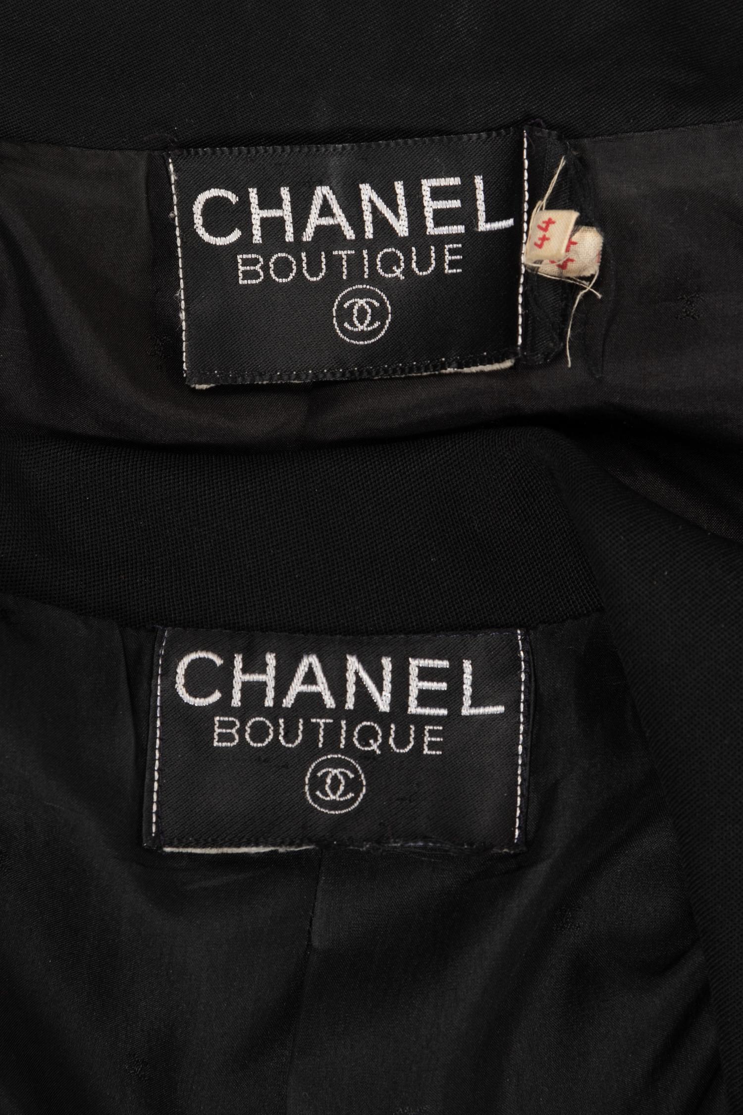 Two Chanel Double Breast Jackets, 1980-90s