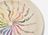 A Thérèse Lessore Queensware Sample Plate, UK, 1922