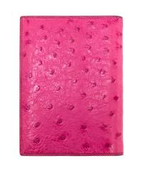 An Hermes Fuschia Ostrich Leather GM Agenda, 3.5" x 5".