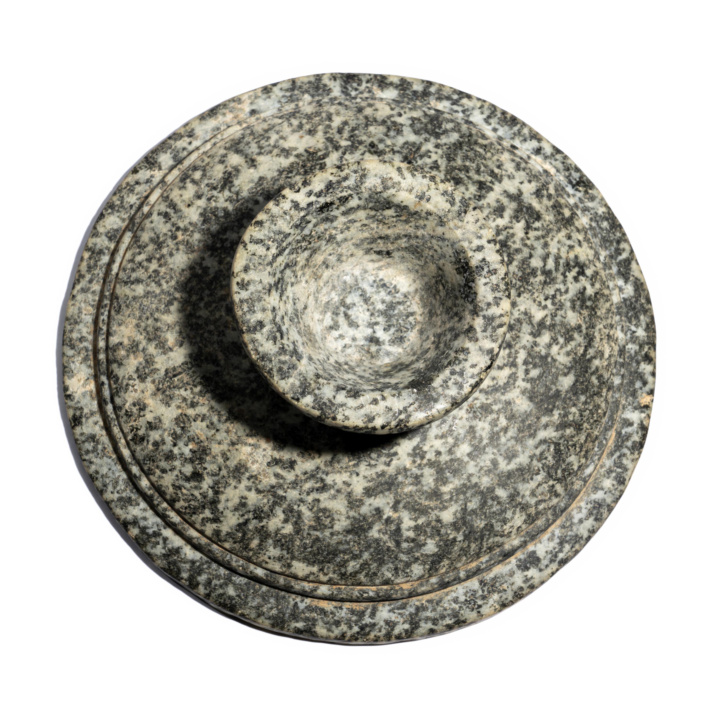An Achamenid Granodiorite Footed Bowl