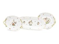 Three Herend Rothschild Bird Porcelain Platters