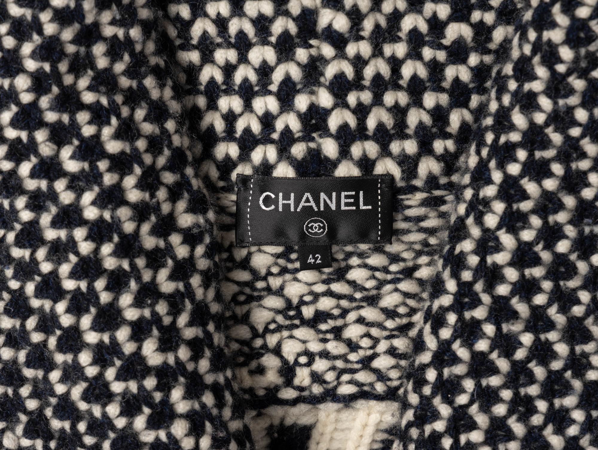 Chanel, Logo-Knit Cashmere Duster