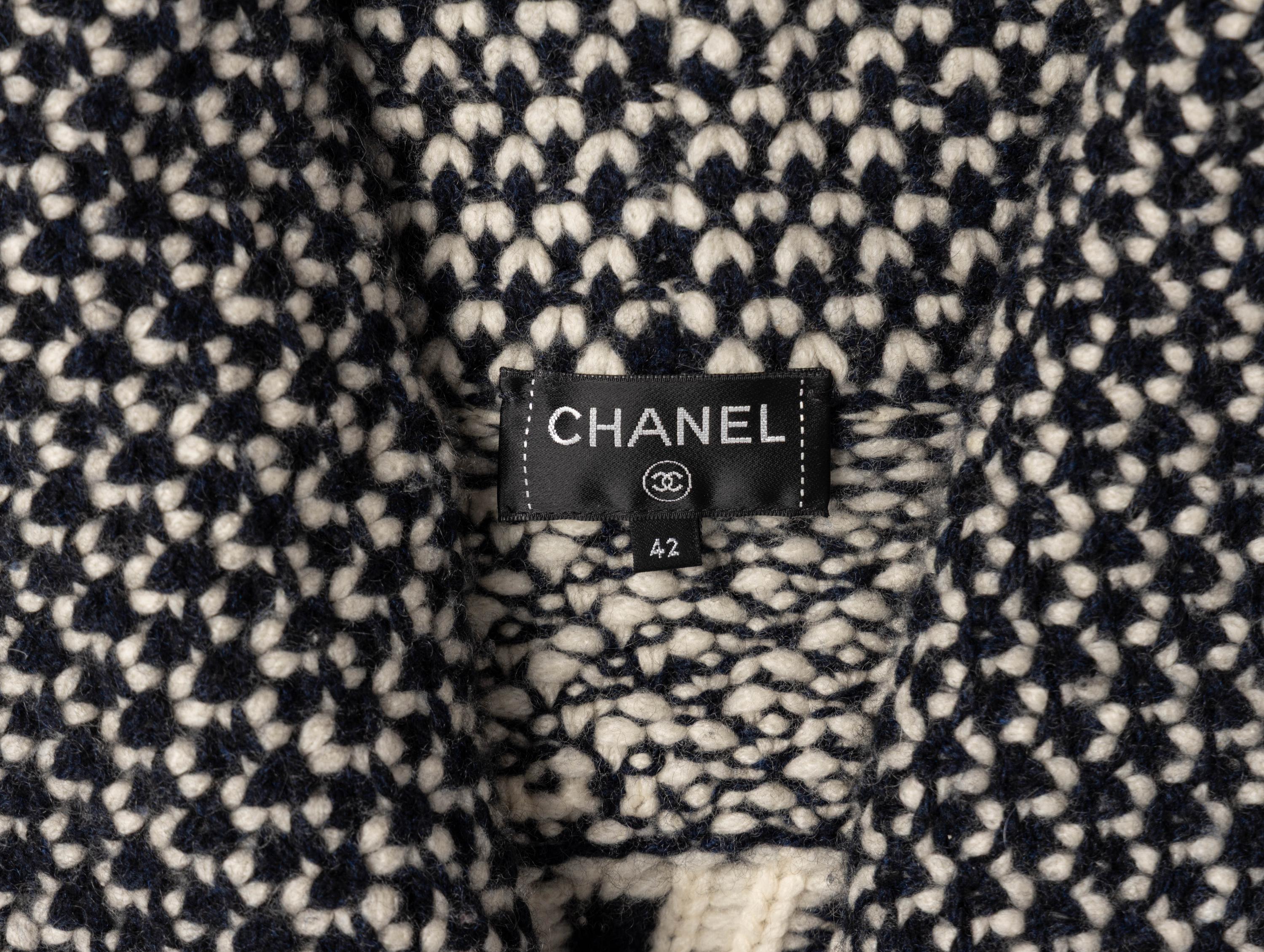 Chanel, Logo-Knit Cashmere Duster