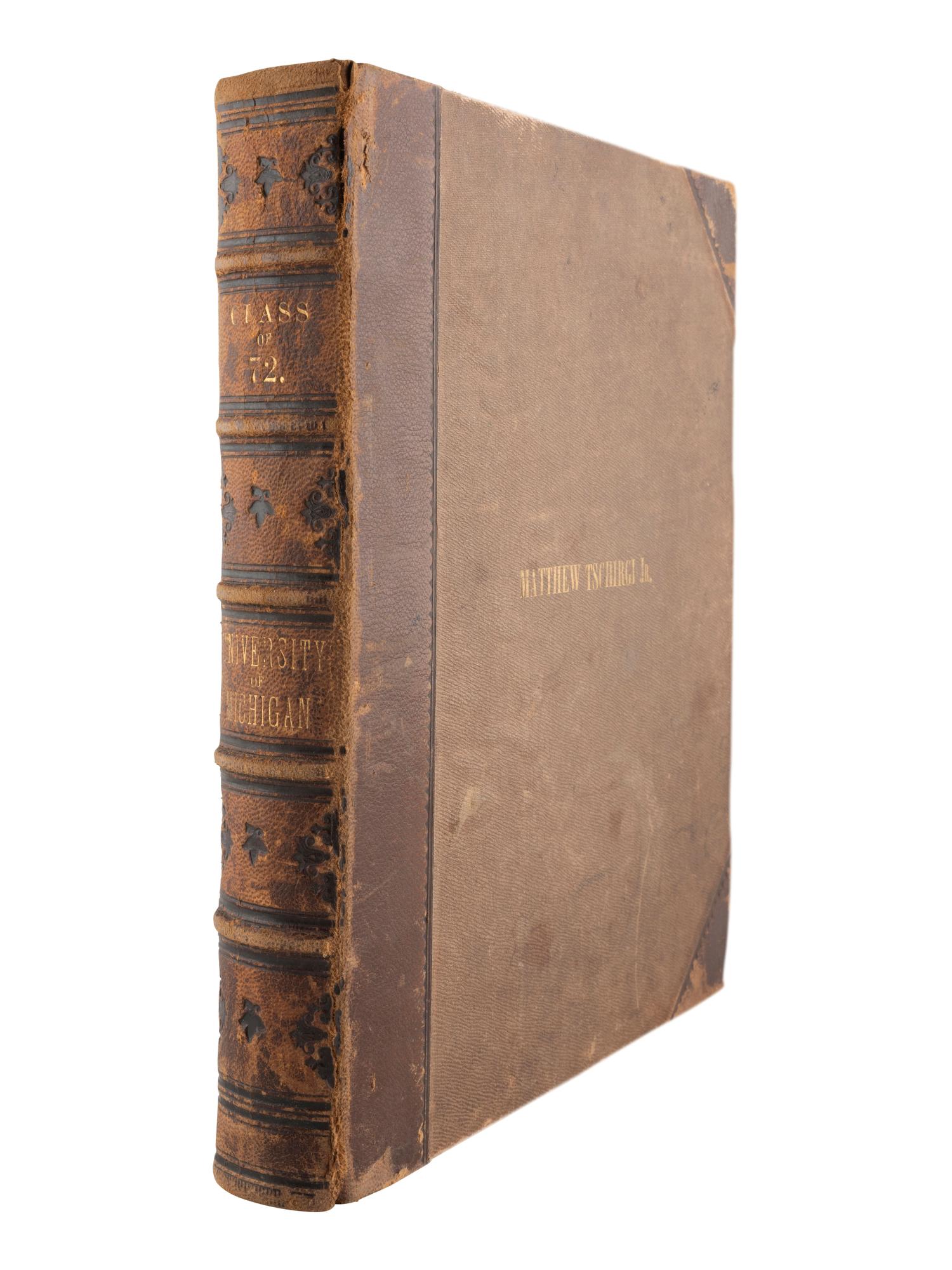 [EARLY PHOTOGRAPHY]. Two illustrated albums, incl. Yale and University of Michigan.