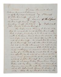 [ENSLAVEMENT & ABOLITION]. A group of 2 legal documents related to cases involving enslaved persons.