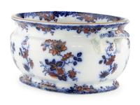 An English Transfer Decorated Stoneware Cistern