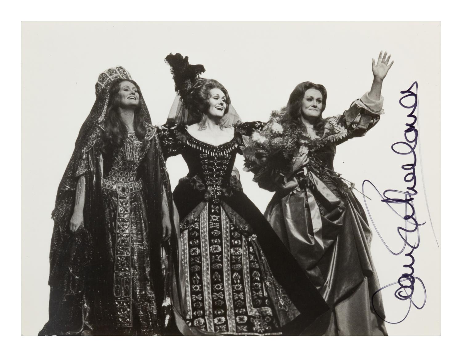 [20TH-CENTURY OPERA SINGERS]. A group of 6 signed photographs of opera singers from the 1950s-1960s, comprising images of: